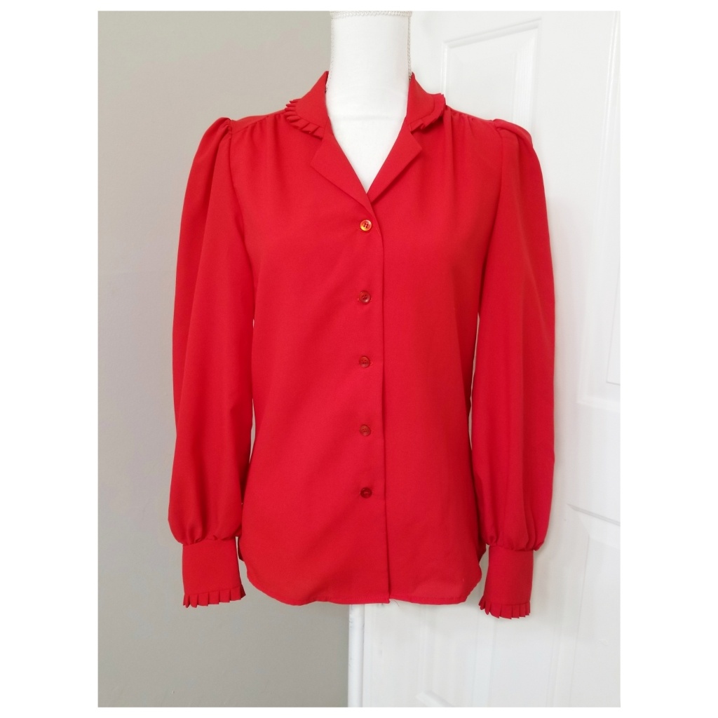 Vintage Red Blouse